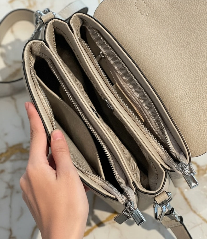 The Milan - Genuine Leather Crossbody & Handbag | Everyday Shoulder Bag