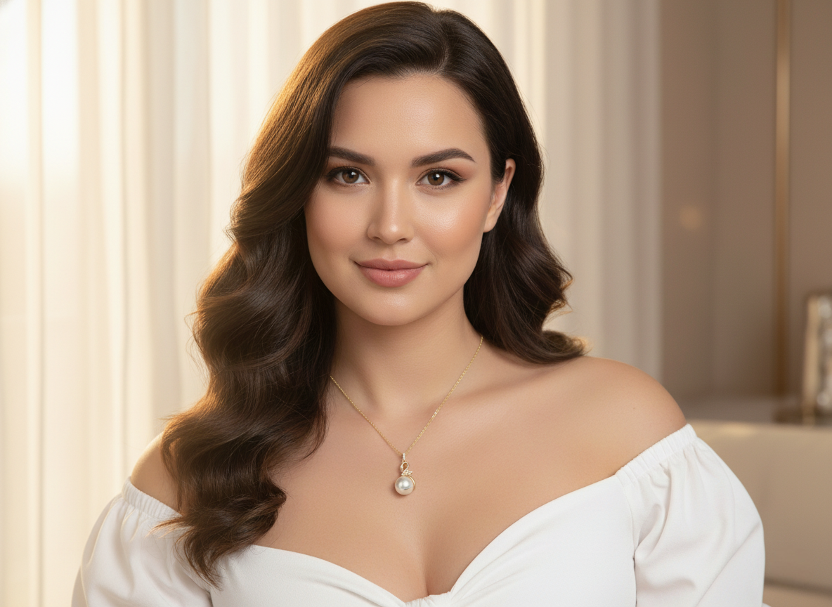 The Swan Embrace – 925 Sterling Silver Pearl Necklace in Gold & Platinum Finishes