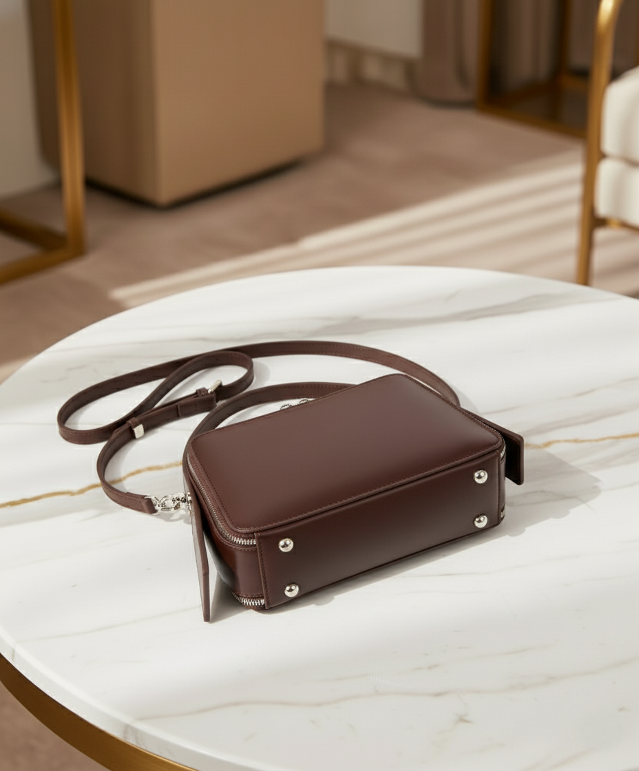 The Verona - Premium Leather Commuter Handbag | Urban Minimalist Crossbody