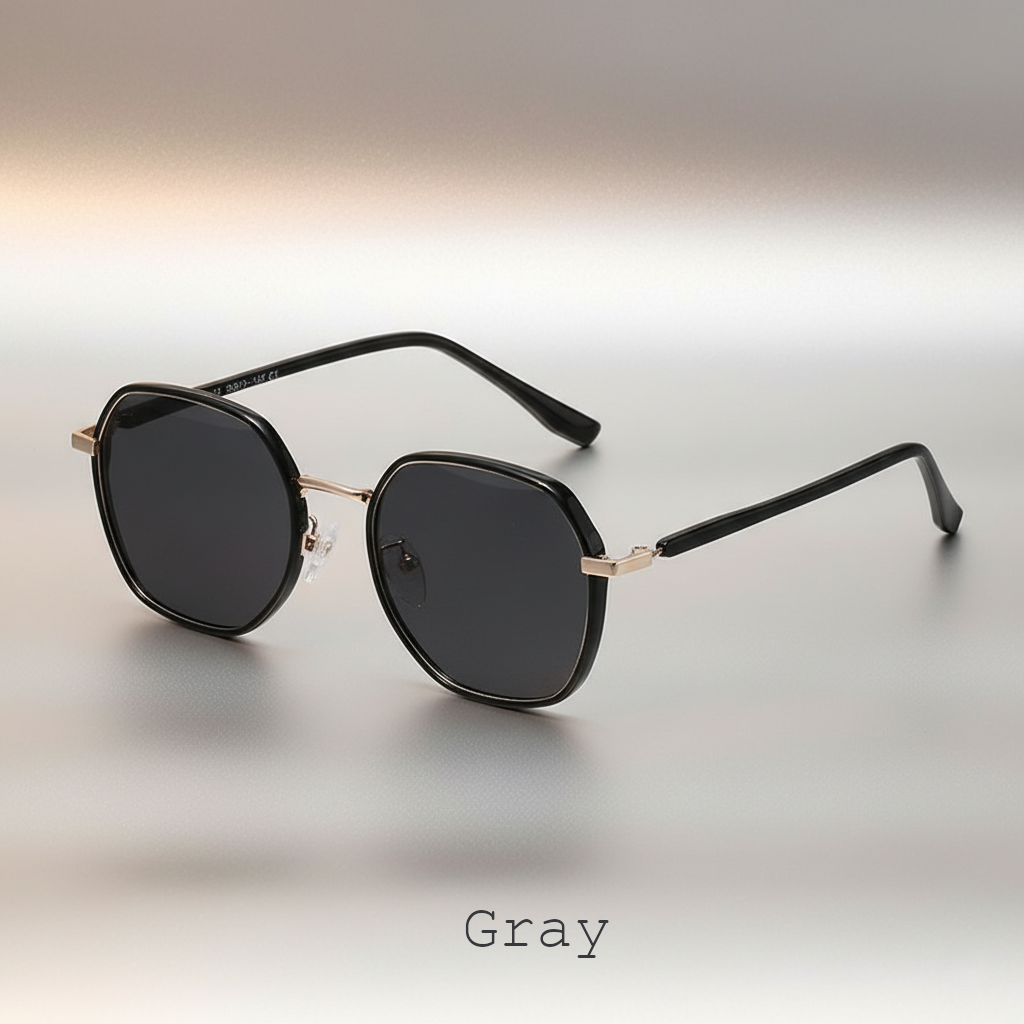 Urban Luxe – Polarized Square Frame Sunglasses for Women | High-Fashion Street Style | Multiple Color Options