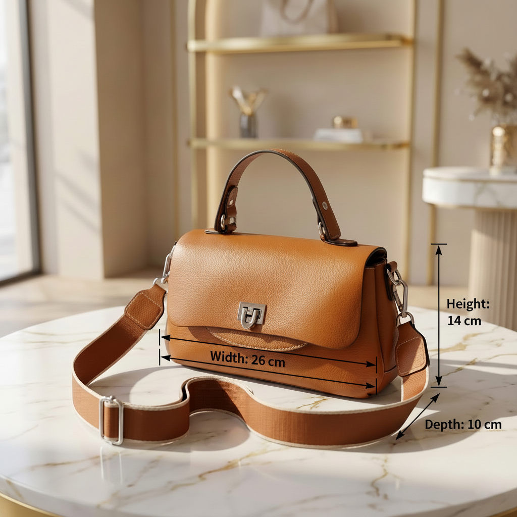 The Milan - Genuine Leather Crossbody & Handbag | Everyday Shoulder Bag