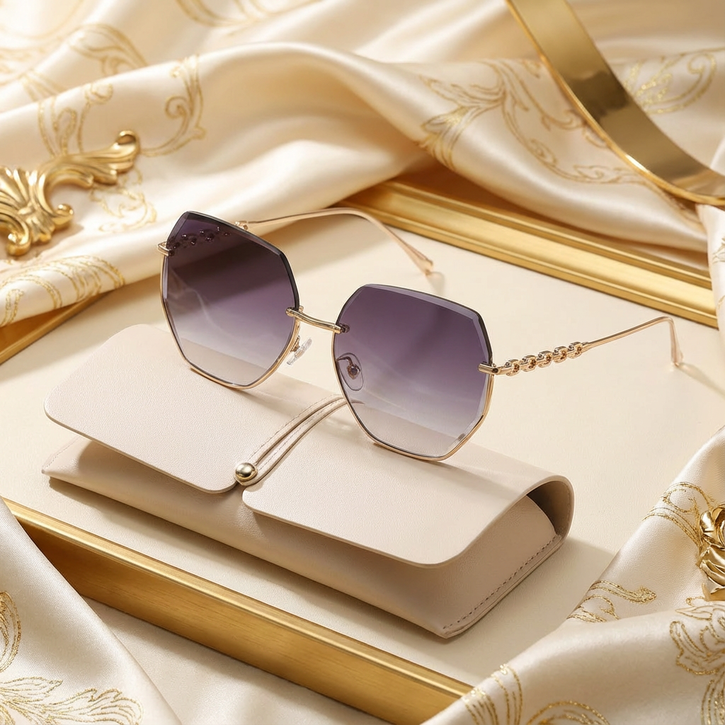 Aero Vue – High-End Semi-Rimmed Sunglasses for Women | Premium Sun Protection · Travel & Outdoor Style